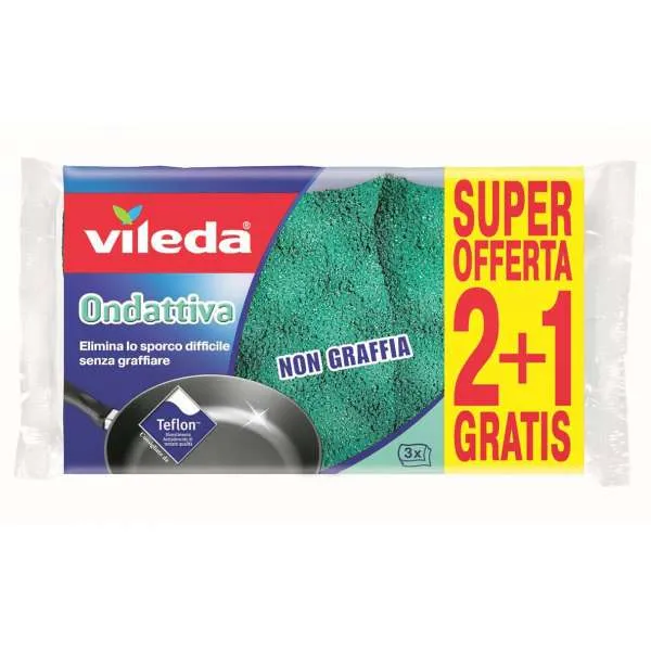 VILEDA Vileda Spugna Ondativa Milleusi - 2pz - MegaPrezzo