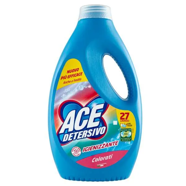 ACE Ace Detersivo Liquido Igienizzante 1350ml - Capi Colorati - MegaPrezzo