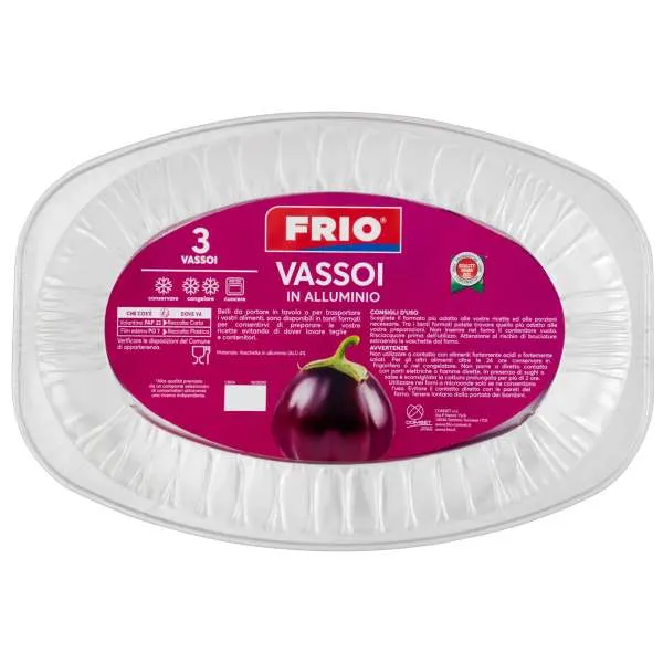 FRIO Frio Vassoio in Alluminio 3pz - Piccolo - MegaPrezzo