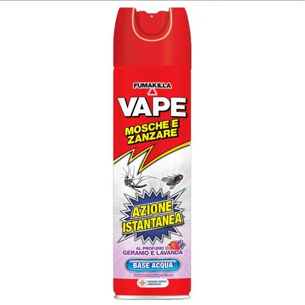 VAPE Vape Spray Mosche e Zanzare 400ml - Geranio e Lavanda - MegaPrezzo