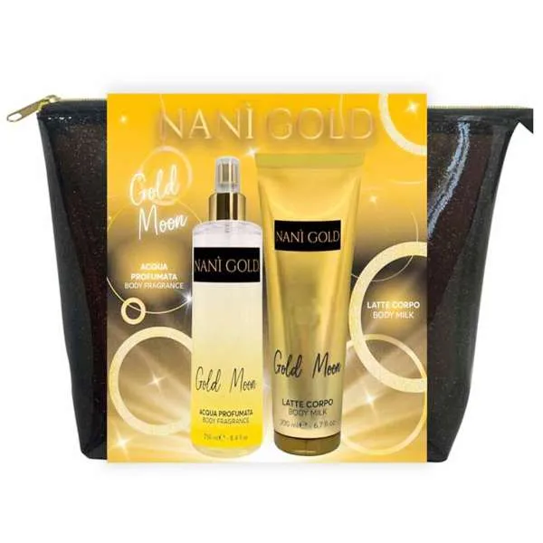 NANI Nanì Gold Cofanetto Gold Moon con Acqua e Latte Corpo - MegaPrezzo
