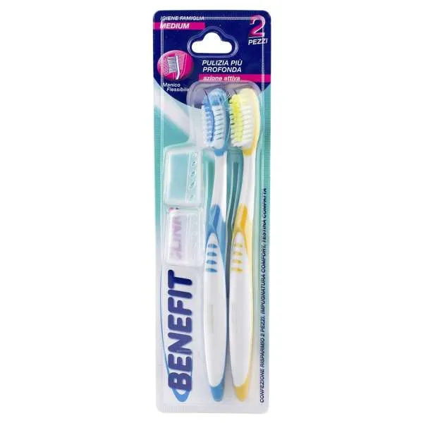 BENEFIT Benefit Spazzolino Clinic 2pz - Medio - MegaPrezzo