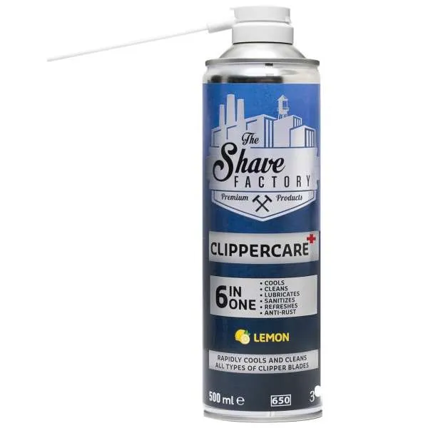THE SHAVE FACTORY The Shave Factory ClipperCare 6in1 Spray Lubrificante - 500ml - MegaPrezzo