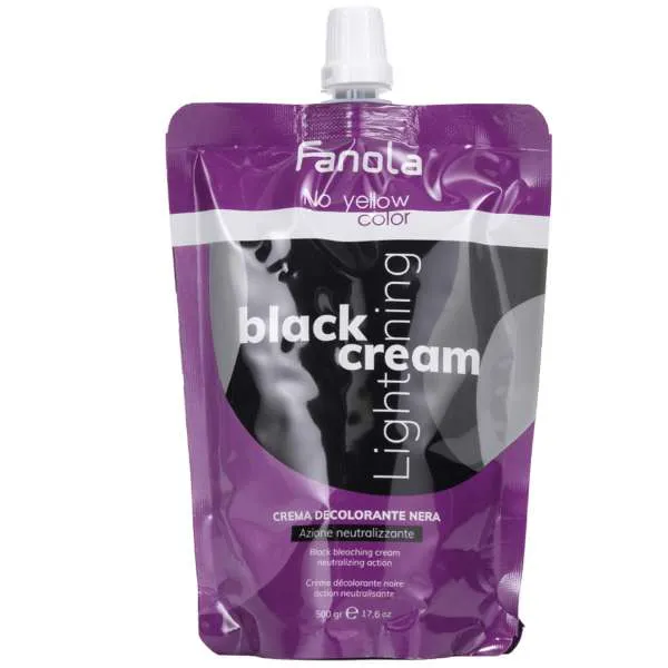 FANOLA Fanola No Yellow Decolorante in Crema Black Neutralizzante  8 Toni - 500gr - MegaPrezzo
