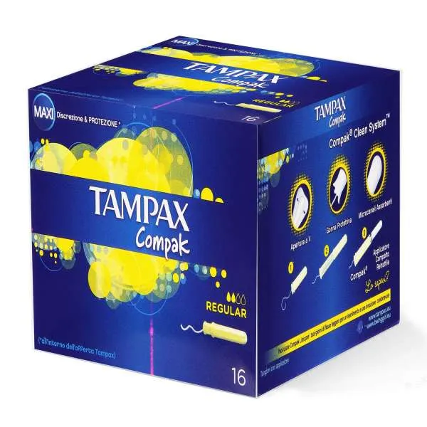 TAMPAX Tampax Assorbenti Compax Regular - 16pz - MegaPrezzo