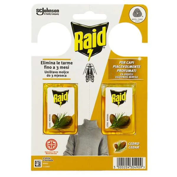 RAID Raid Insetticida Gel Anti Tarme - Cedro - MegaPrezzo