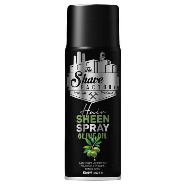 THE SHAVE FACTORY The Shave Factory Sheen Spray Lucidante per Capelli 500ml - Olive Oil - MegaPrezzo