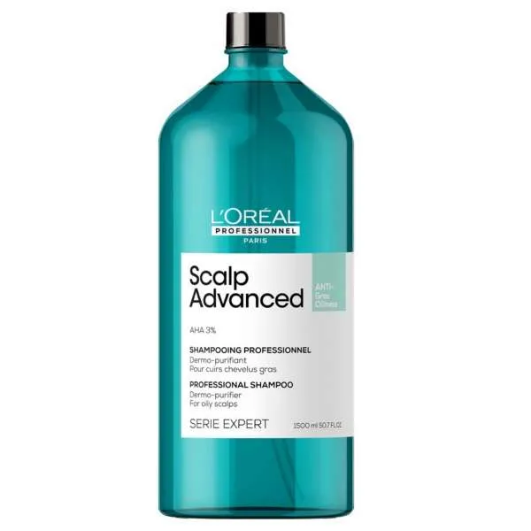 LOREAL PROFESSIONNEL Loreal Expert Scalp Advanced Anti-Oiliness Shampoo Cute Grassa - 1500ml - MegaPrezzo