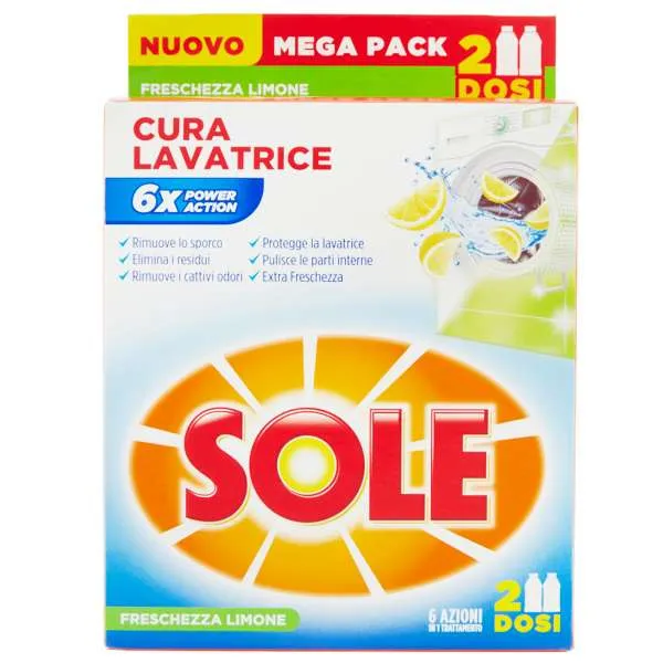 SOLE Sole Cura Lavatrice 2x250ml - Limone - MegaPrezzo