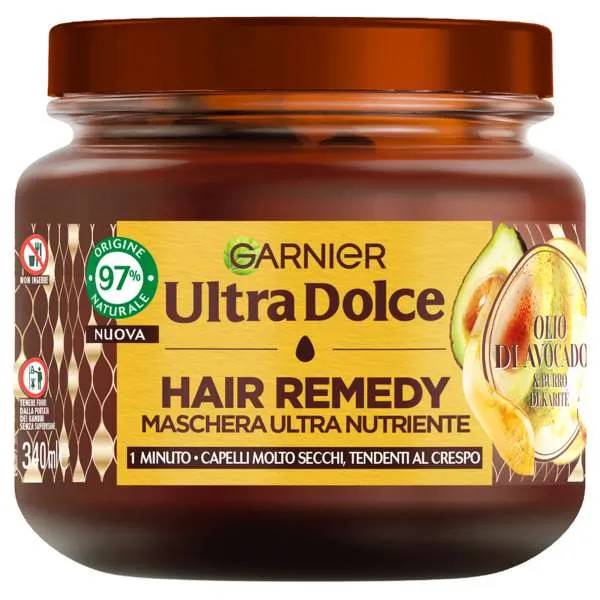 GARNIER Garnier Ultra Dolce Maschera Hair Remedy Avocado - 340ml - MegaPrezzo