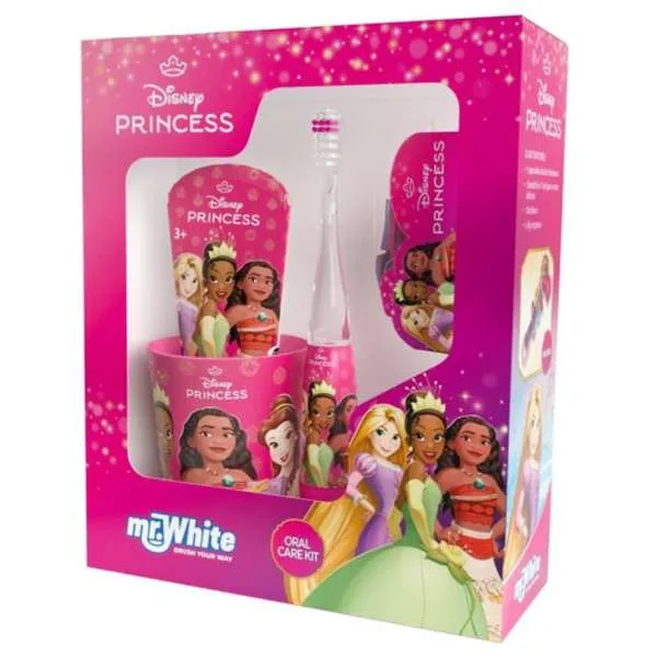 MR WHITE Princess Cofanetto Igiene Dentale per Bambini - MegaPrezzo