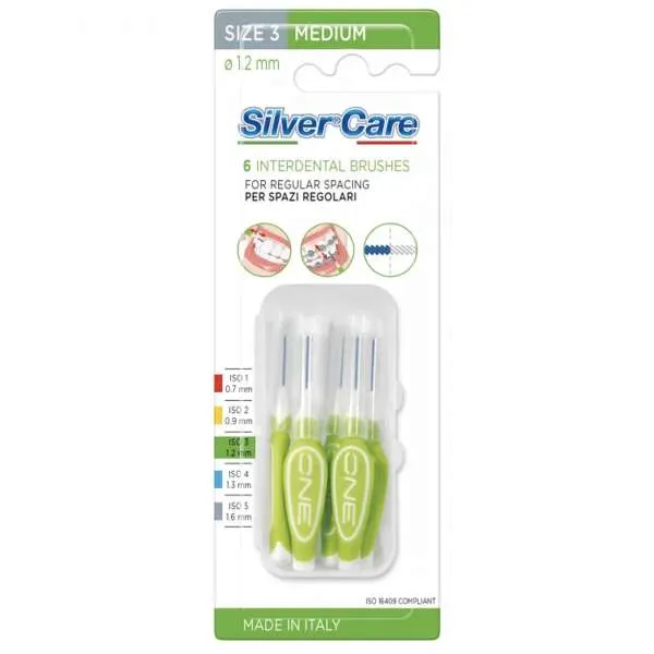 SILVER CARE Silver Care Scovolino Interdentale Medio - 6pz - MegaPrezzo