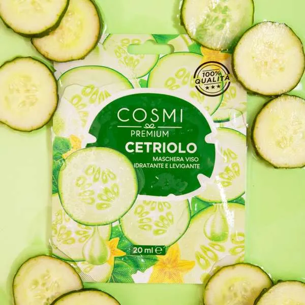 COSMI ITALIA Cosmi Maschera Viso in Tessuto - Cetriolo - MegaPrezzo