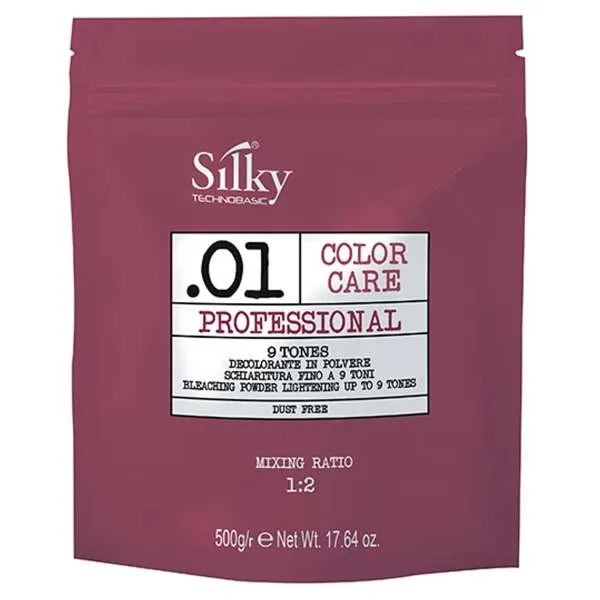 SILKY Silky Color Care Decolorante in Polvere 9 Toni - 500gr - MegaPrezzo