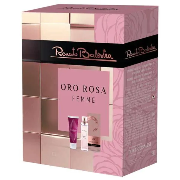 RENATO BALESTRA Renato Balestra Cofanetto Oro Rosa Donna Profumo EDP e Body Lotion - MegaPrezzo
