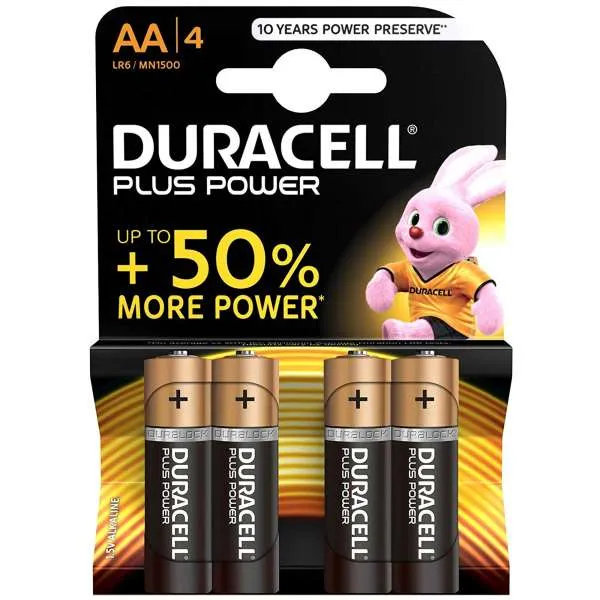 DURACELL Duracell Power Plus Pile Stilo - 4pz - MegaPrezzo