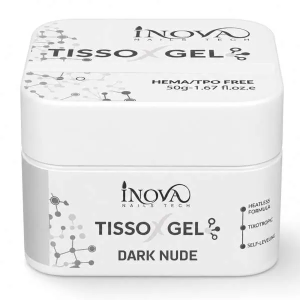 INOVA NAILS TECH Inova Nails Tech Tisso X Gel Costruttore Tissotropico 50gr - Dark Nude - MegaPrezzo