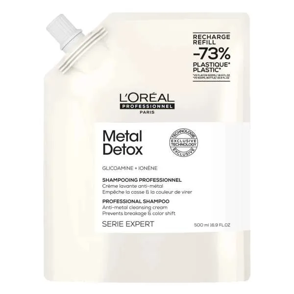 LOREAL PROFESSIONNEL Loreal Serie Expert Metal Detox Shampoo Anti Metallo - Ricarica 500ml - MegaPrezzo