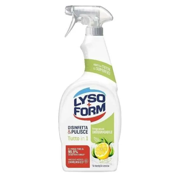 LYSOFORM Lysoform Tutto in 1 Spray 750ml - Te Verde e Limone - MegaPrezzo