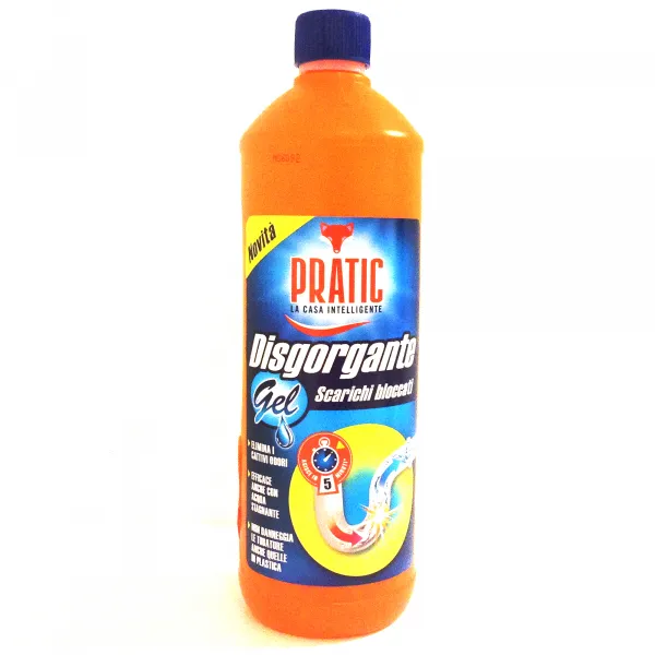 PRATIC Pratic Disgorgante Liquido Gel Scarichi Bloccati - 1000ml - MegaPrezzo