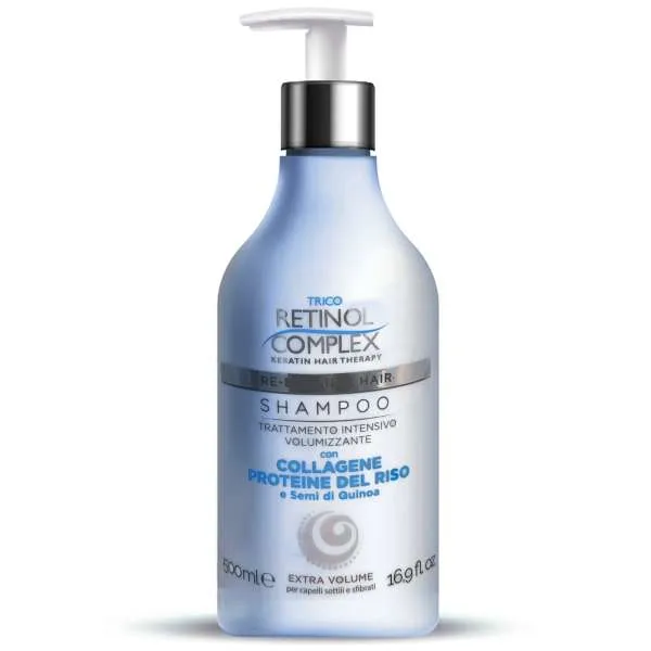 RETINOL COMPLEX Trico Retinol Complex Shampoo Volumizzante con Collagene e Semi di Quinoa - 500ml - MegaPrezzo
