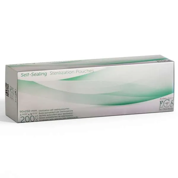 ROIAL ECS Buste Autosigillanti per Sterilizzazione 90x250mm - 200pz - MegaPrezzo