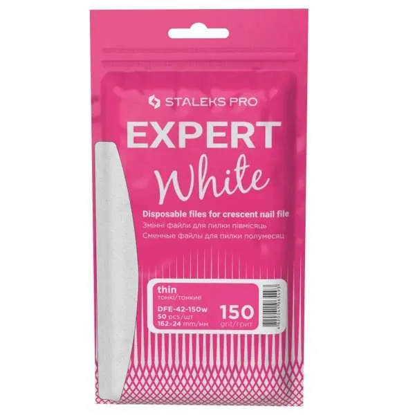 STALEKS PRO Staleks Pro Lime Ricambio Expert 42 Bianco Mezzaluna 50pz - Thin 150 - MegaPrezzo