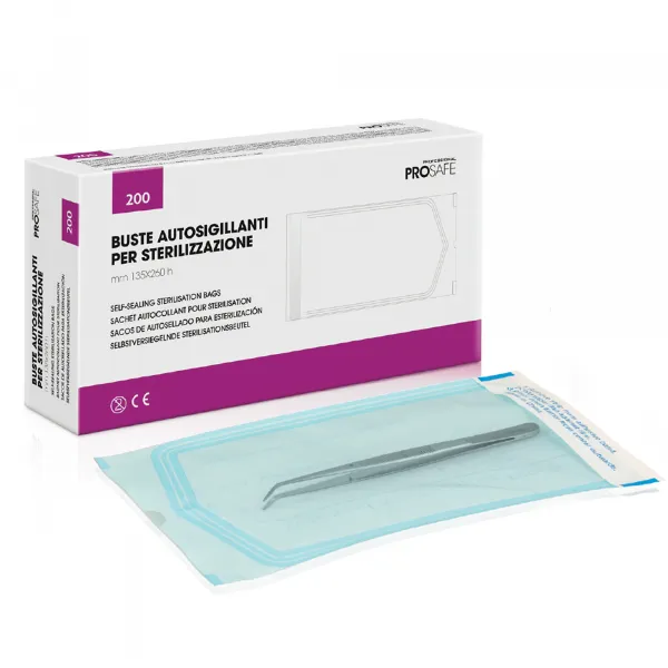 ROIAL Buste Autosigillanti per Sterilizzazione 135x260mm - 200pz - MegaPrezzo