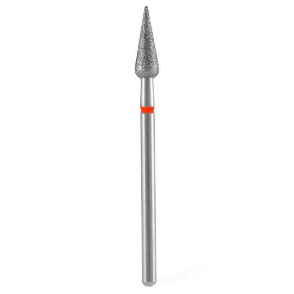 STALEKS PRO Staleks Pro Punta Fresa Diamantata Pera Acuta 4 Rosso - 12mm - MegaPrezzo