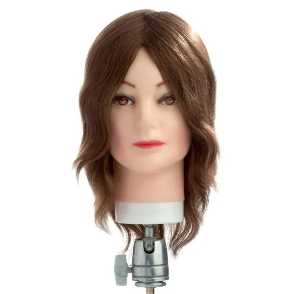 XANITALIA Testina Studio 30cm Capelli Naturali Colore 6 - MegaPrezzo
