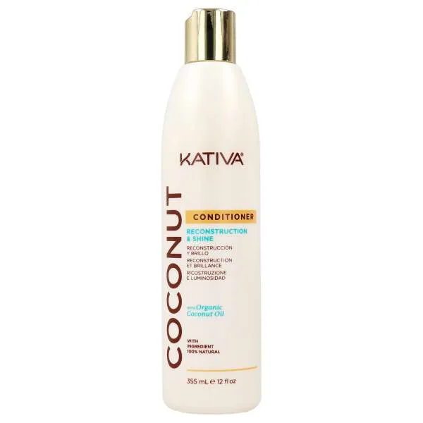 KATIVA Kativa Coconut Conditioner Reconstruction e Shine - 355ml - MegaPrezzo