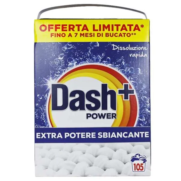 DASH Dash Detersivo Power in Polvere per Bucato 5250ml - Classico - MegaPrezzo