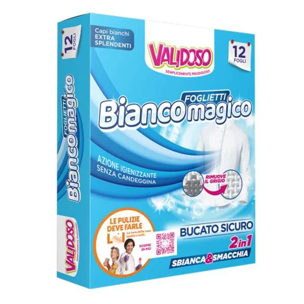 VALIDOSO Validoso Foglietti Sbiancanti Bianco Magico - 12pz - MegaPrezzo