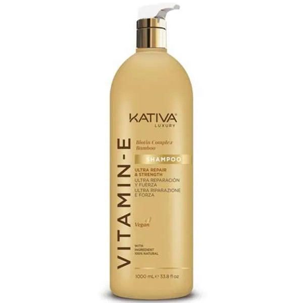 KATIVA Kativa Vitamin-E Shampoo Riparatore Ultra Repair - 1000ml - MegaPrezzo