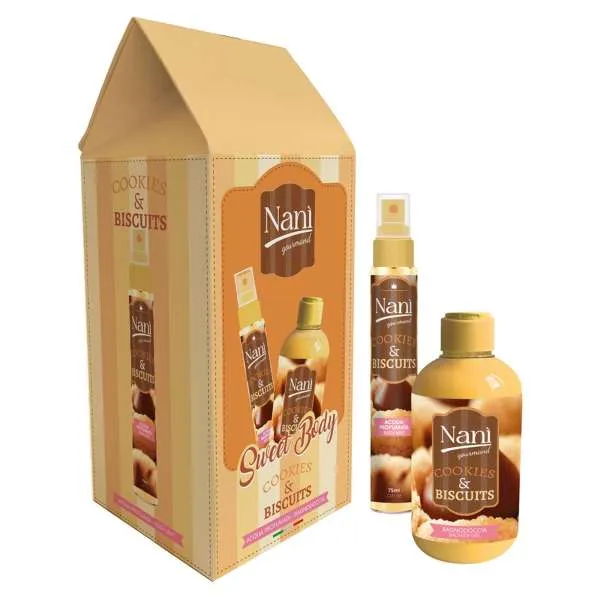 NANI Nanì Cofanetto Cookies e Biscuits con Acqua Profumata e Bagnodoccia - MegaPrezzo