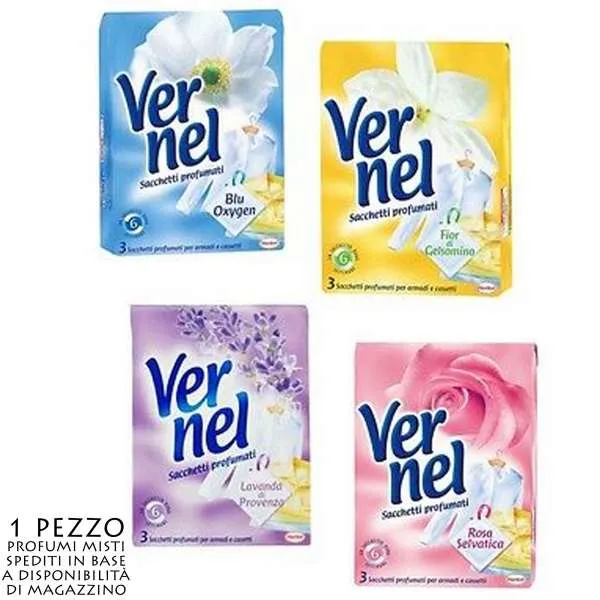 VERNEL Vernel Sacchetti Profumati 3pz - Fragranze Miste - MegaPrezzo