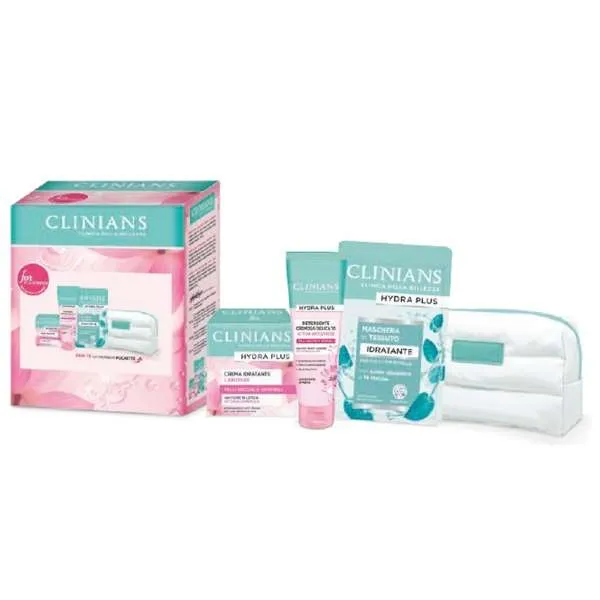CLINIANS Clinians Hydra Plus Pelle Secca Cofanetto con Gel Crema e Maschera - MegaPrezzo