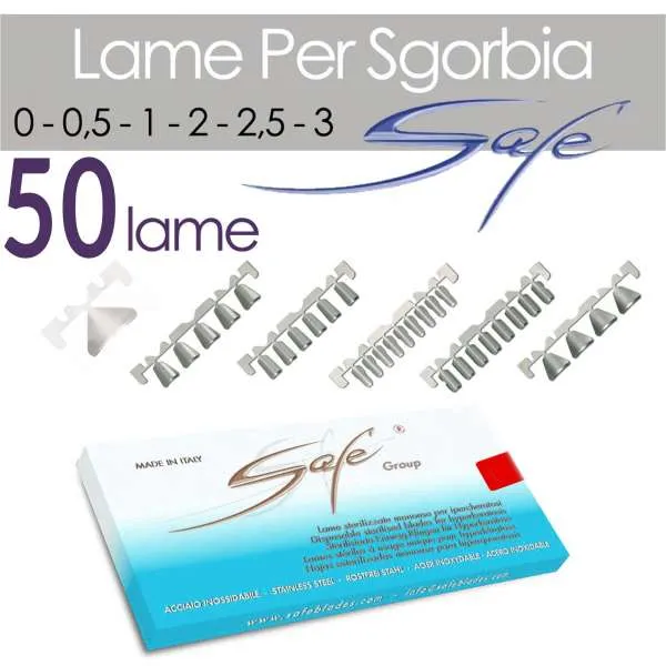 SAFE Lame Safe Singole per Sgorbia - 50pz - MegaPrezzo