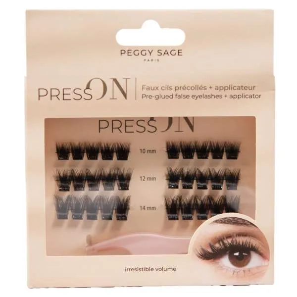 PEGGYSAGE Peggy Sage Ciglia Finte Preincollate con Applicatore - Irresistible Volume - MegaPrezzo