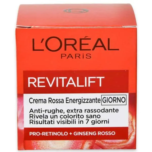 LOREAL PARIS Loreal Paris Crema Rossa Energizzante Giorno - 50ml - MegaPrezzo