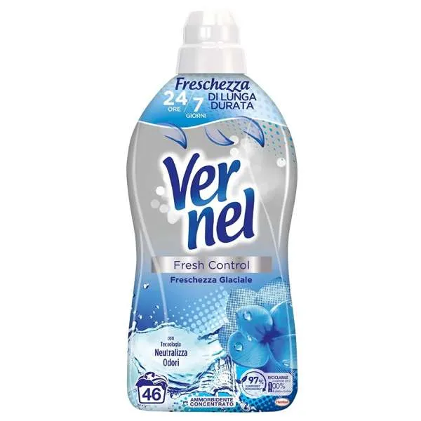 VERNEL Vernel Ammorbidente Concentrato 46 Lavaggi - Freschezza Glaciale - MegaPrezzo