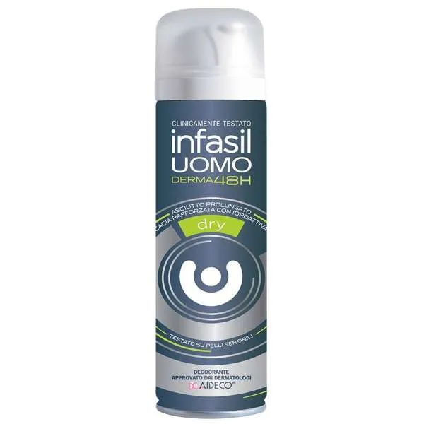 INFASIL Infasil Deodorante Spray Uomo Derma48H Dry New - 150ml - MegaPrezzo