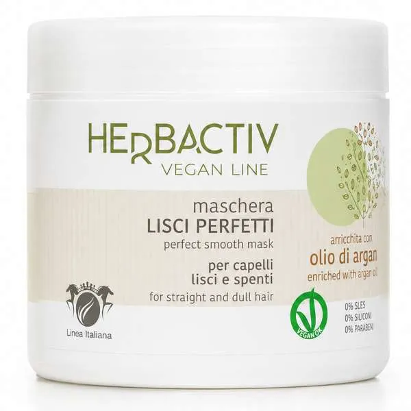 LINEA ITALIANA Herbactiv Vegan Line Maschera Lisci Perfetti - 500ml - MegaPrezzo