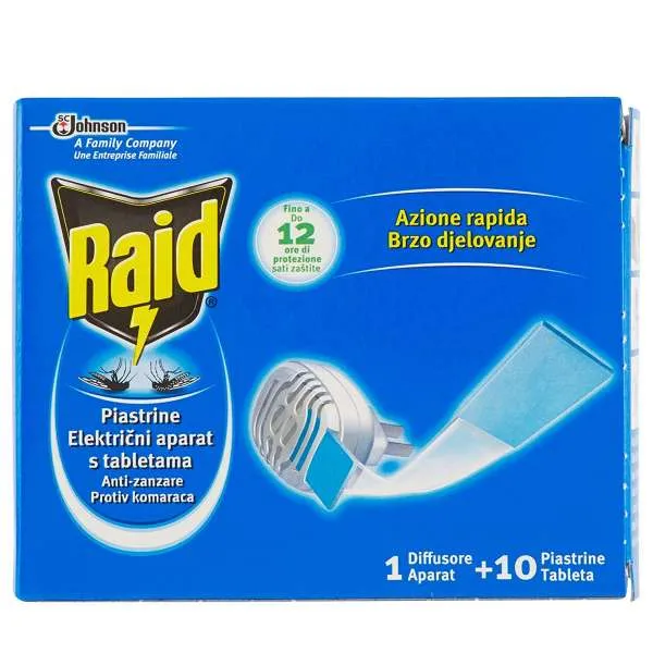 RAID Raid Base Elettrica con 10 Piastrine - MegaPrezzo