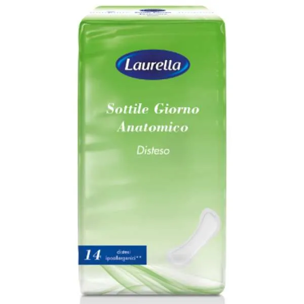 LAURELLA Laurella Assorbenti Giorno Sottile Anatomico Disteso - 14pz - MegaPrezzo