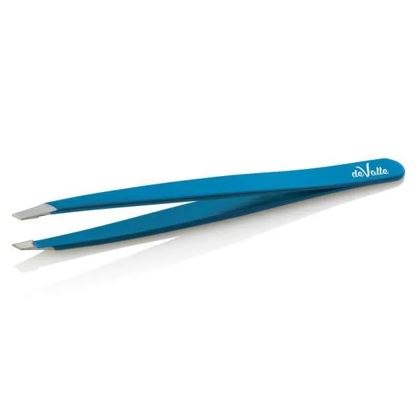XANITALIA Pinzetta Sopraciglia in Acciao Inox Punta Obliqua - Blu - MegaPrezzo