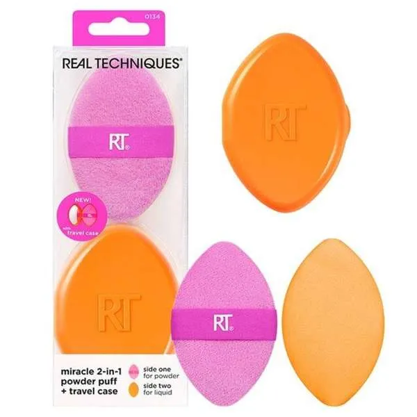 REAL TECHNIQUES Real Techniques Spugne Miracle 2in1 e Travel Case - MegaPrezzo