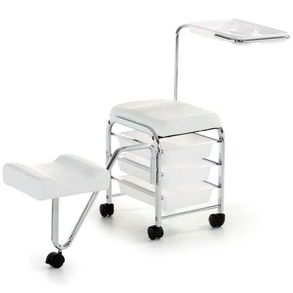 XANITALIA PRO Carrello Service Pedicure Porta Attrezzi - Bianco - MegaPrezzo