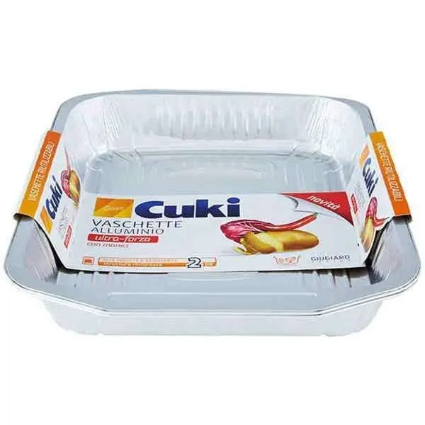 CUKI Cuki Vaschette Alluminio 8 Porzioni - 2pz - MegaPrezzo