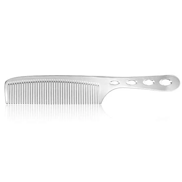 XANITALIA Pettine in Alluminio Argento Cobalt con Manico - MegaPrezzo